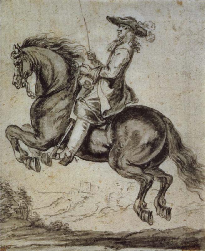 Abraham Jansz Van Diepenbeeck William duke of Newcastle, to horse oil painting image